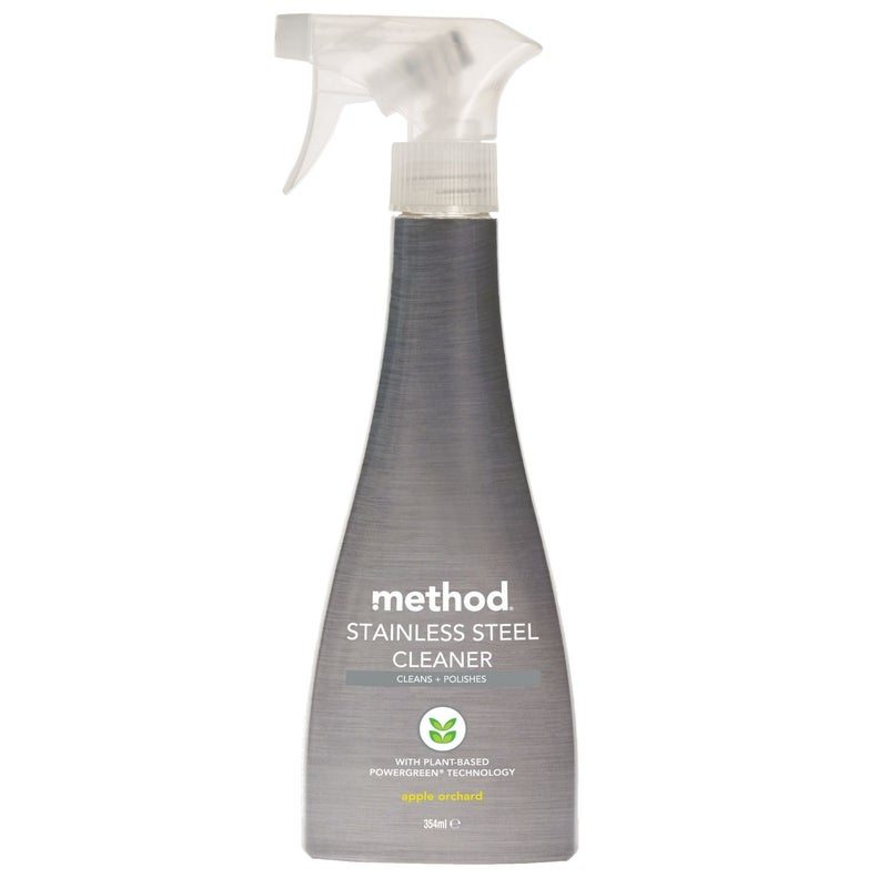 Method Stainless Steel Cleaner & Polish Spray, Cleans & Shines Appliances, No Streaks - 354 ml - Image 1